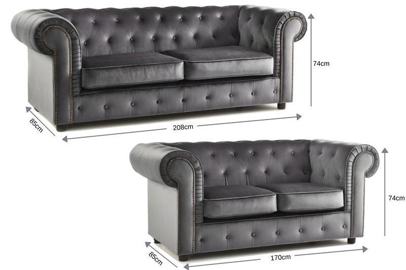 Ashbourne 3+2 Seater Velvet Sofa Set - furniturestop.co.uk (1560338071615)