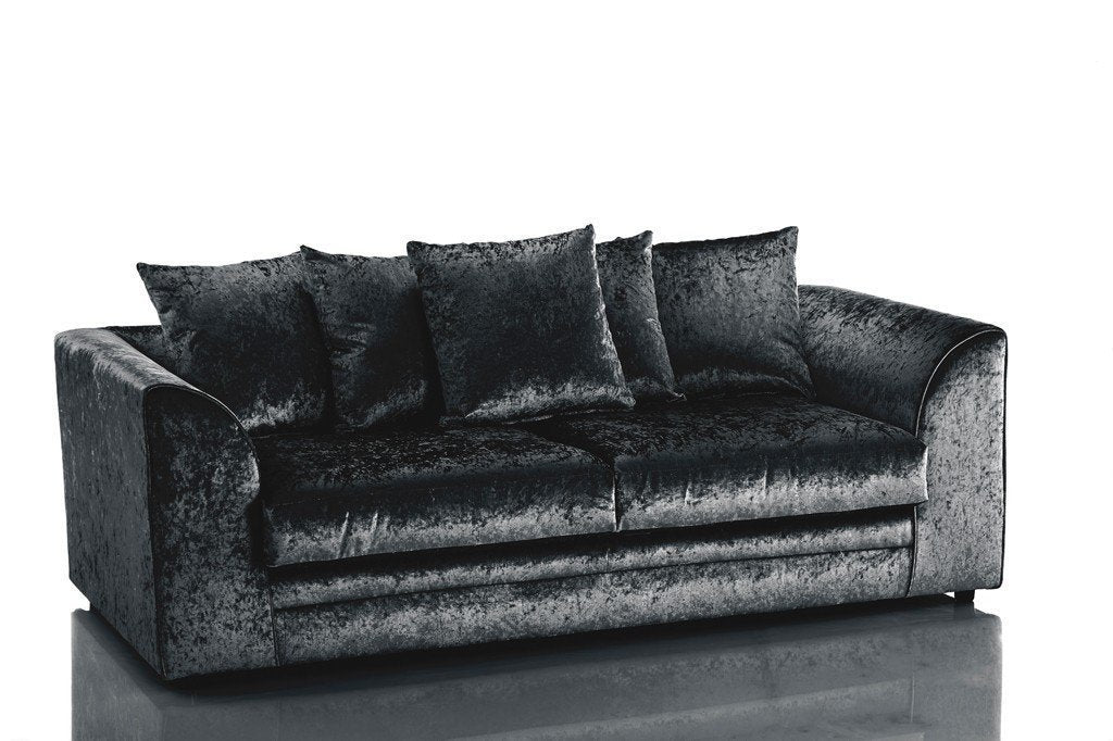 Chicago Velvet Fabric 3 Seater Sofa - furniturestop.co.uk (11343702931)
