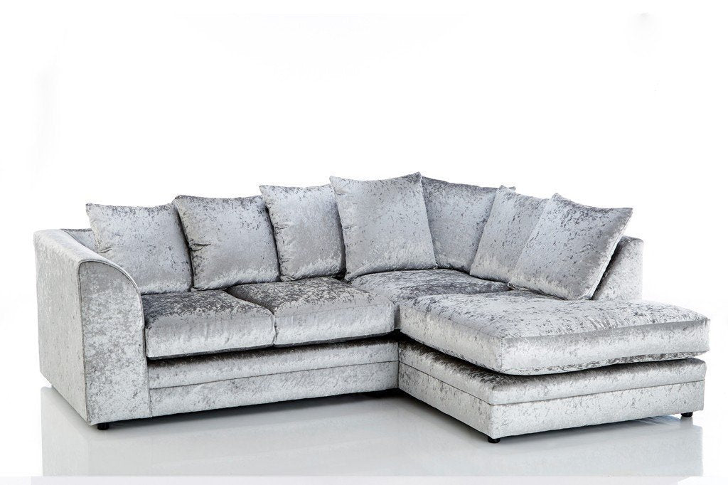 Chicago Velvet Fabric Corner Sofa - furniturestop.co.uk (11343706387)