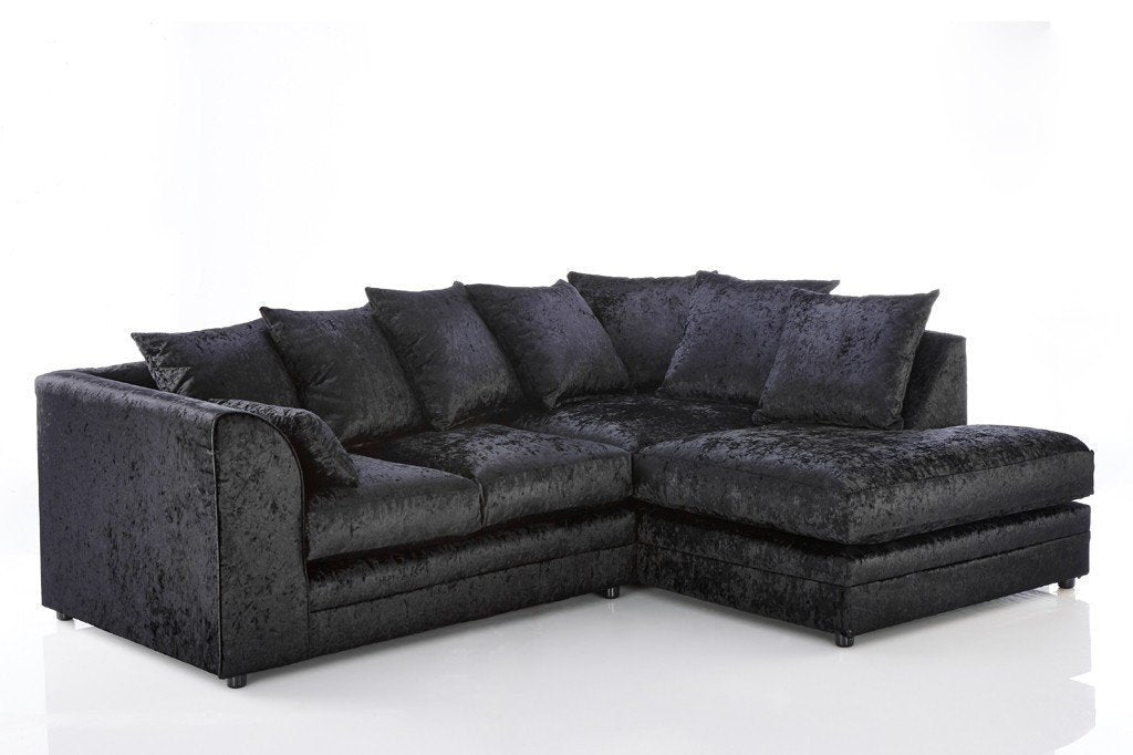 Chicago Velvet Fabric Corner Sofa - furniturestop.co.uk (11343706387)