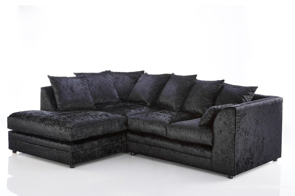 Chicago Velvet Fabric Corner Sofa - furniturestop.co.uk (11343706387)