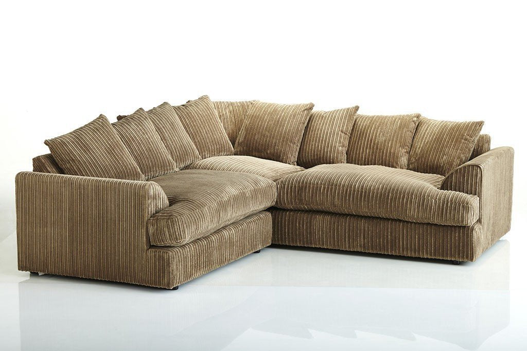 Ferguson Cord Chenille Fabric Corner Sofa - furniturestop.co.uk (11343774611)