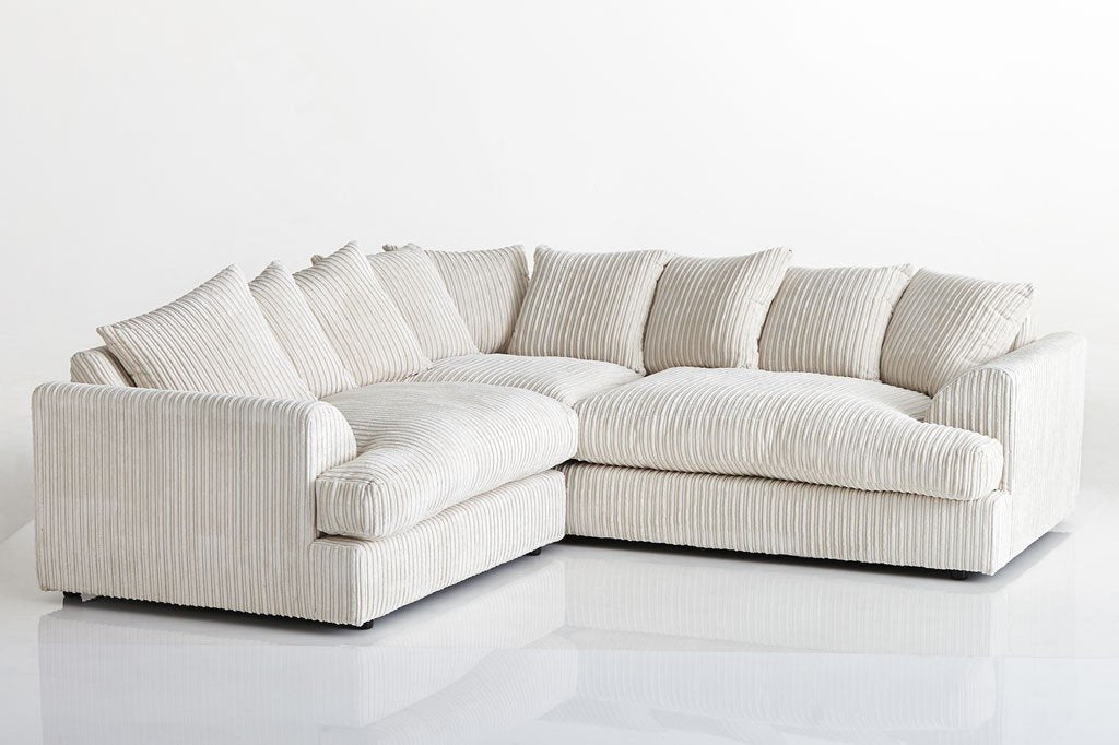 Ferguson Cord Chenille Fabric Corner Sofa - furniturestop.co.uk (11343774611)