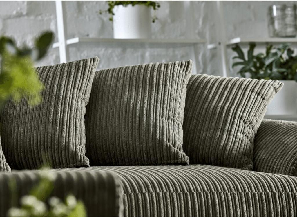 Gray corduroy shop couch