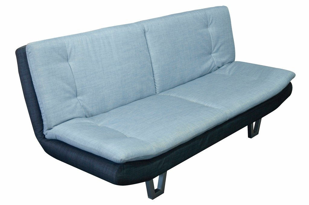 Hudson 3 Seater Sofabed Fabric Top And Fl Base Sofa Bed - furniturestop.co.uk (12473902611)