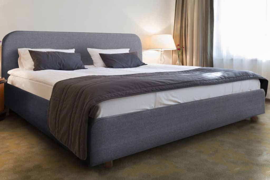 Kansas Modern Designer Italian Fabric Bed Frame & Mattress - furniturestop.co.uk (12424561491)