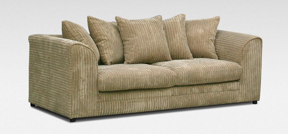 Logan 3 + 2 Seater Sofa Set Fabric Jumbo Cord (10133385875)