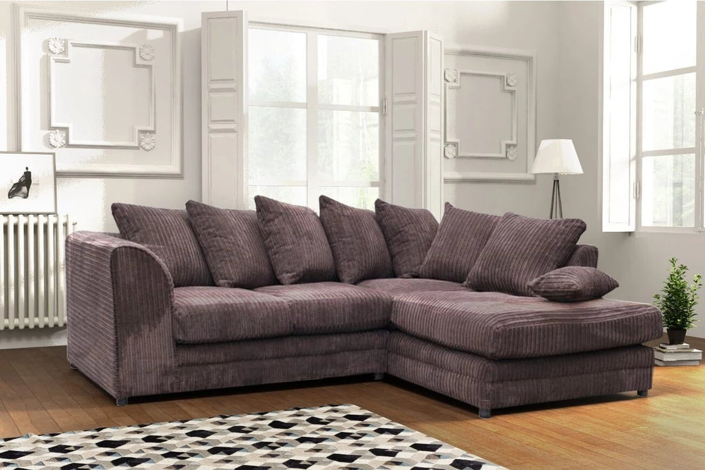 Logan Corner Sofa Fabric Jumbo Cord (10175792723)