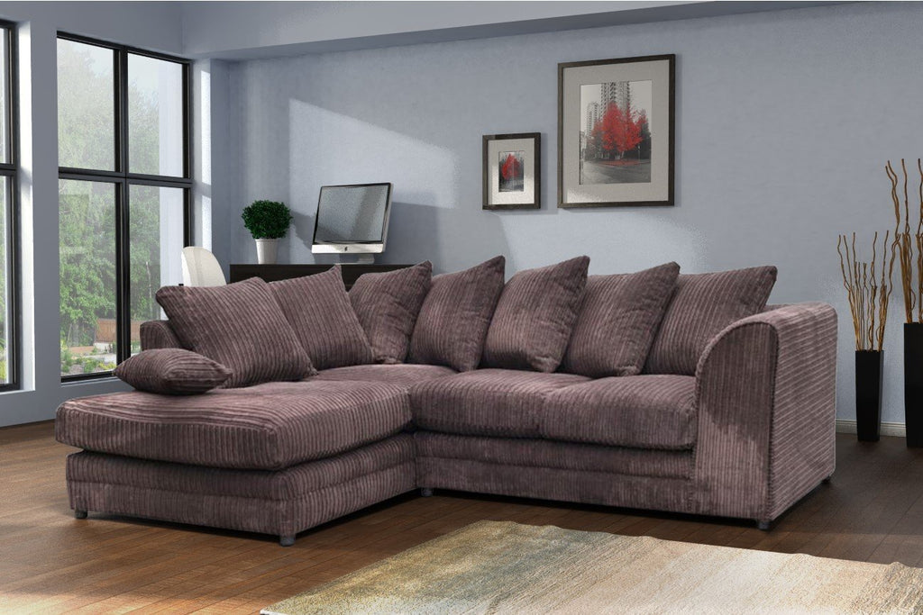 Logan Corner Sofa Fabric Jumbo Cord (10175792723)