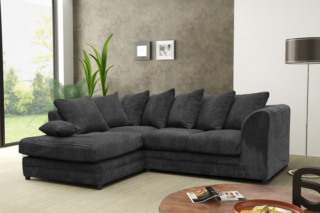 Logan Corner Sofa Fabric Jumbo Cord (10175792723)