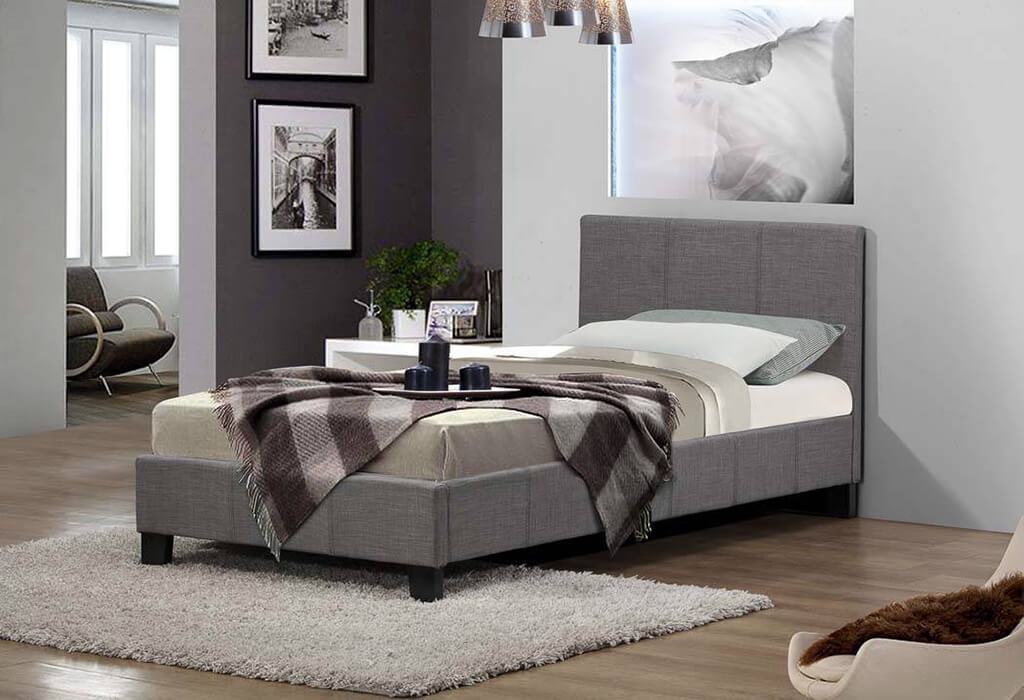 Modern Designer Fabric Leather Bed (1570941009983)