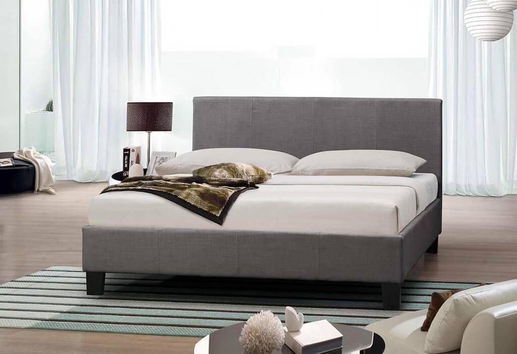 Modern Designer Fabric Leather Bed (1570941009983)