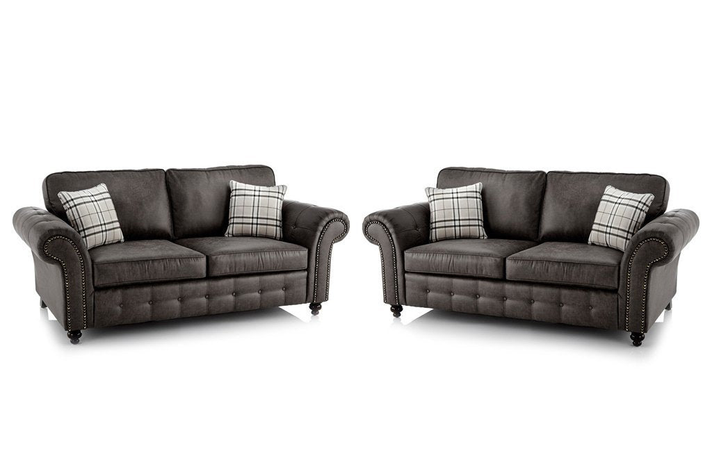 Oakland Faux Leather 3+2 Seater Sofa Set - furniturestop.co.uk (11705861459)