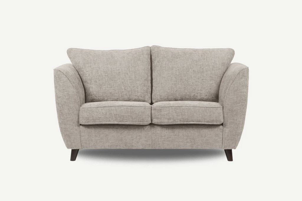 Sierra 2 Seater Sofa Amore Oatmeal Formal Back www.furniturestop.co.uk