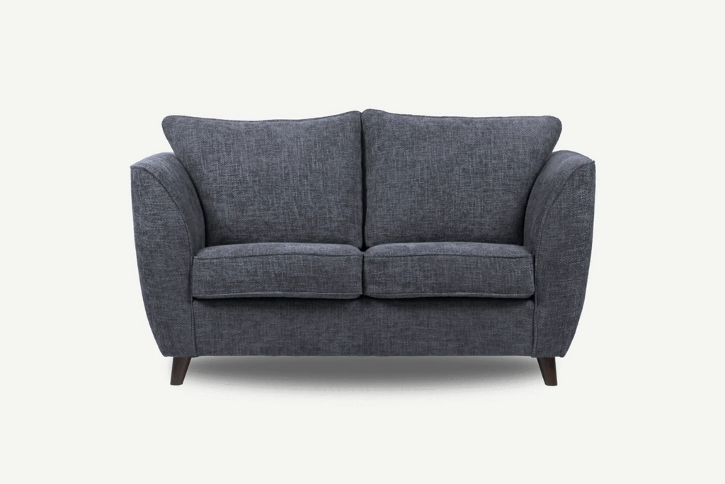 Sienna 2 Seater Sofa Amore Steel Formal Back www.xome.uk