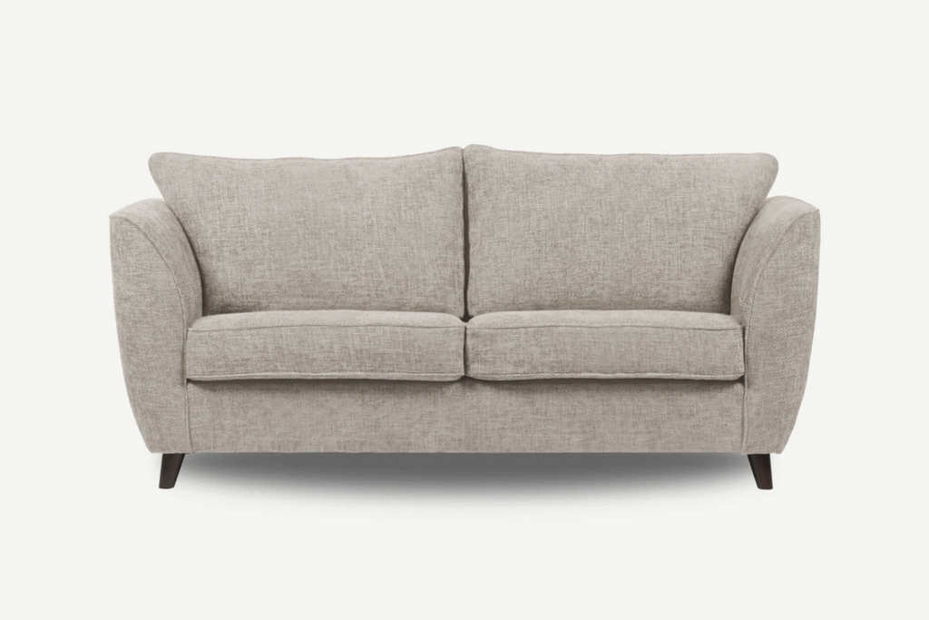 Sierra 3 Seater Sofa Amore Oatmeal Formal Back www.furniturestop.co.uk