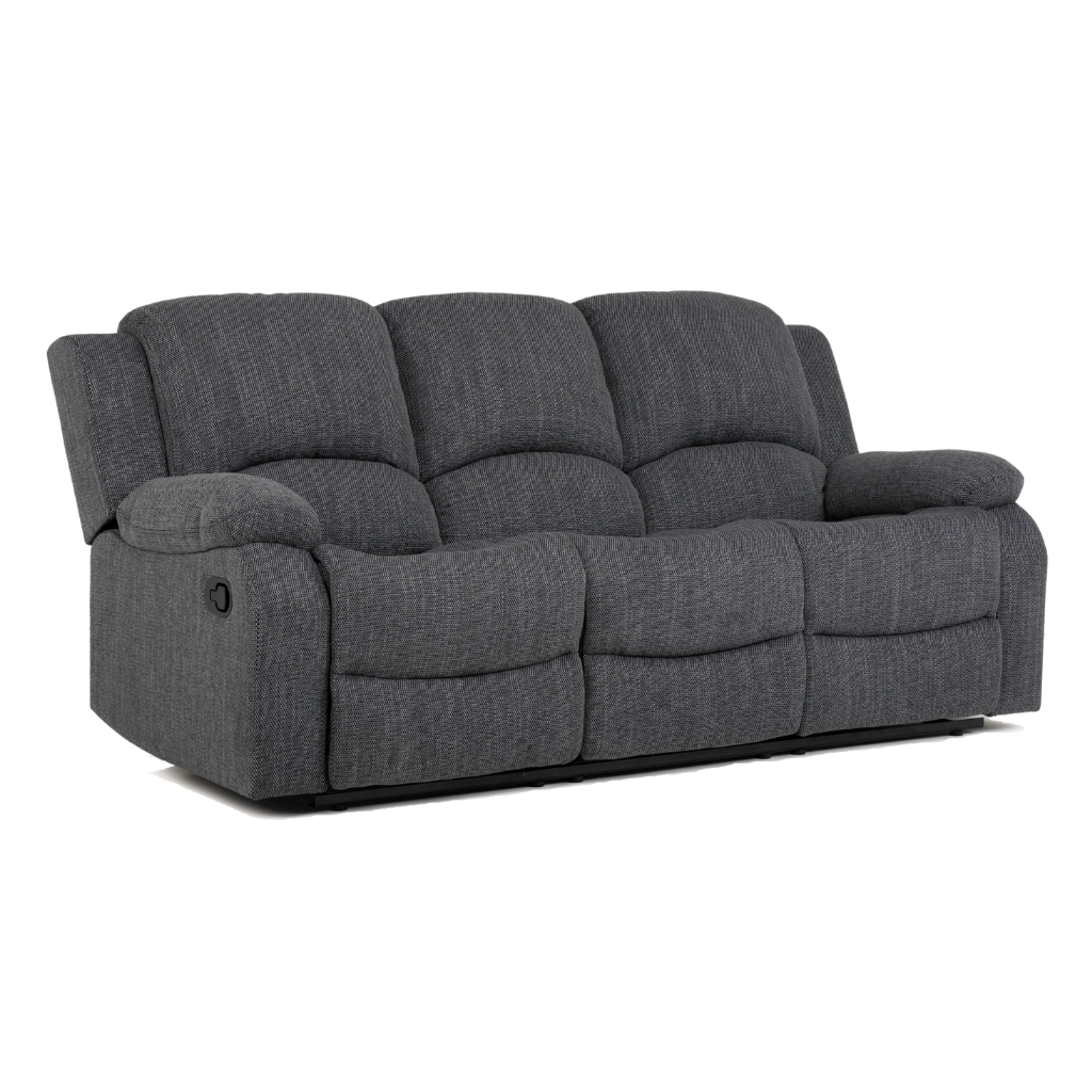 3 seater recliner sofa slant view
